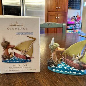 Hallmark Keepsake Ornament Max Sets Sail Where The Wild Things Are 2010